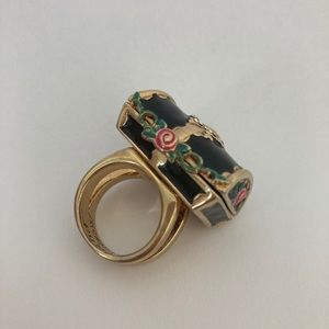 Vintage Betsey Johnson Treasure Chest Ring